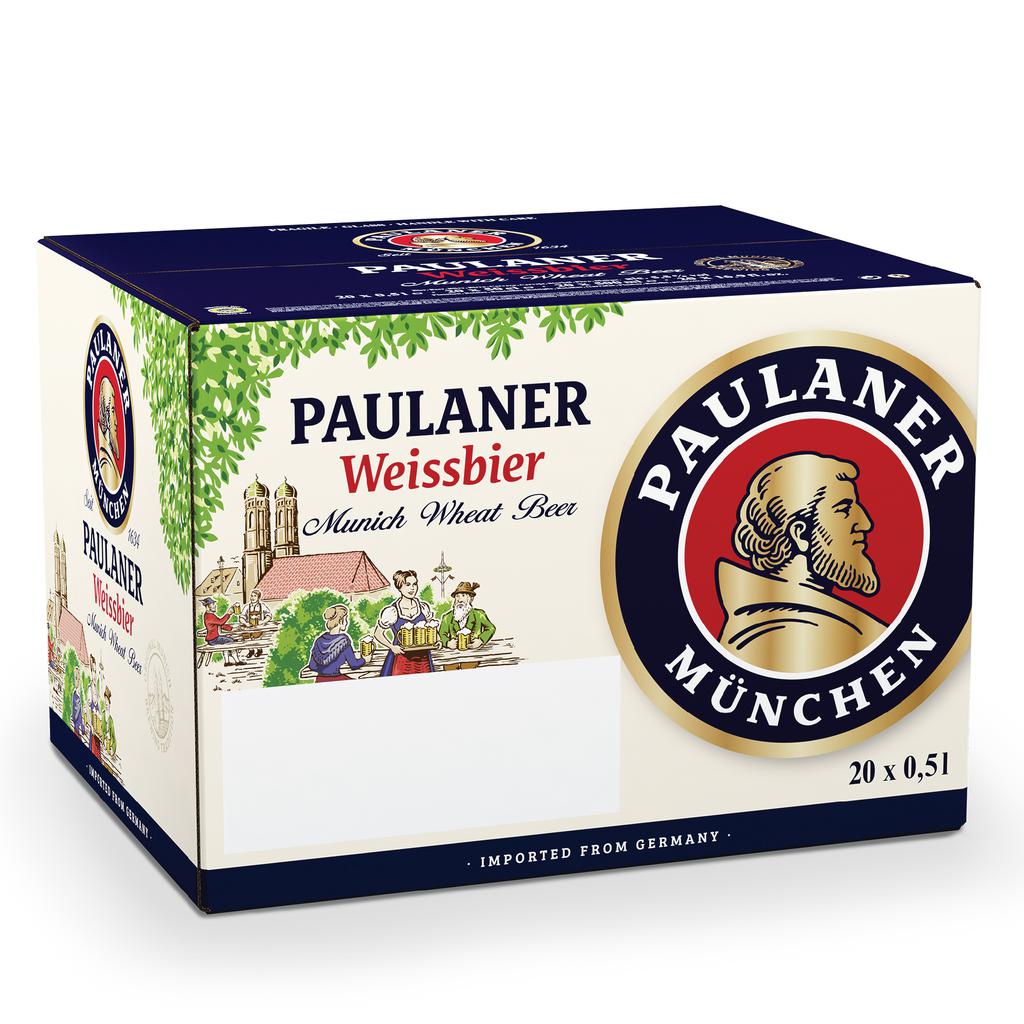 Paulaner Weissbier Cerveza Alemana Tipo Ale 20 Unidades / 500 mL / 16.9 oz