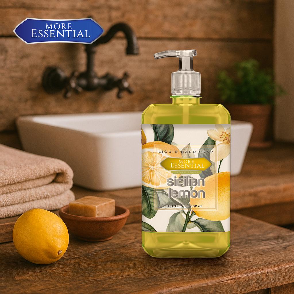 More Essential Jabón Líquido Antibacterial para Manos con Fragancias Surtidas 4 Unidades / 600 mL / 20.3 oz