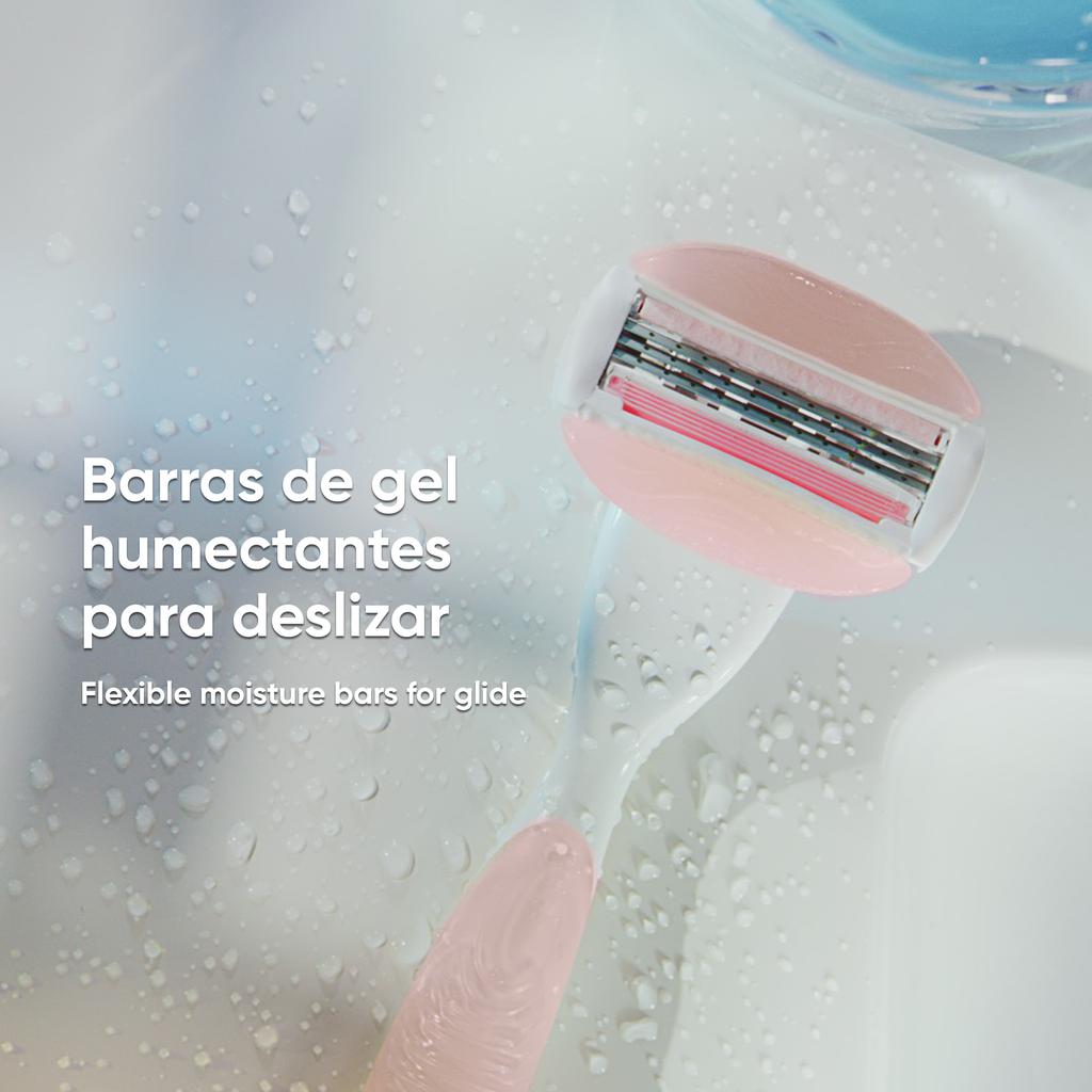 Gillette Venus Máquina De Afeitar Para Mujer Venus Comfortglide White Tea / 12 Cartuchos Humectantes