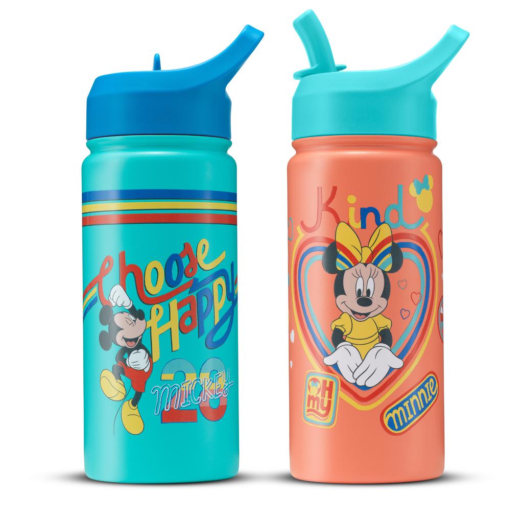 JoyJolt Botellas para Agua con Diseños de Disney para Niños 2 Unidades / 473 mL / 16 oz