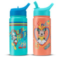 JoyJolt Botellas para Agua con Diseños de Disney para Niños 2 Unidades / 473 mL / 16 oz