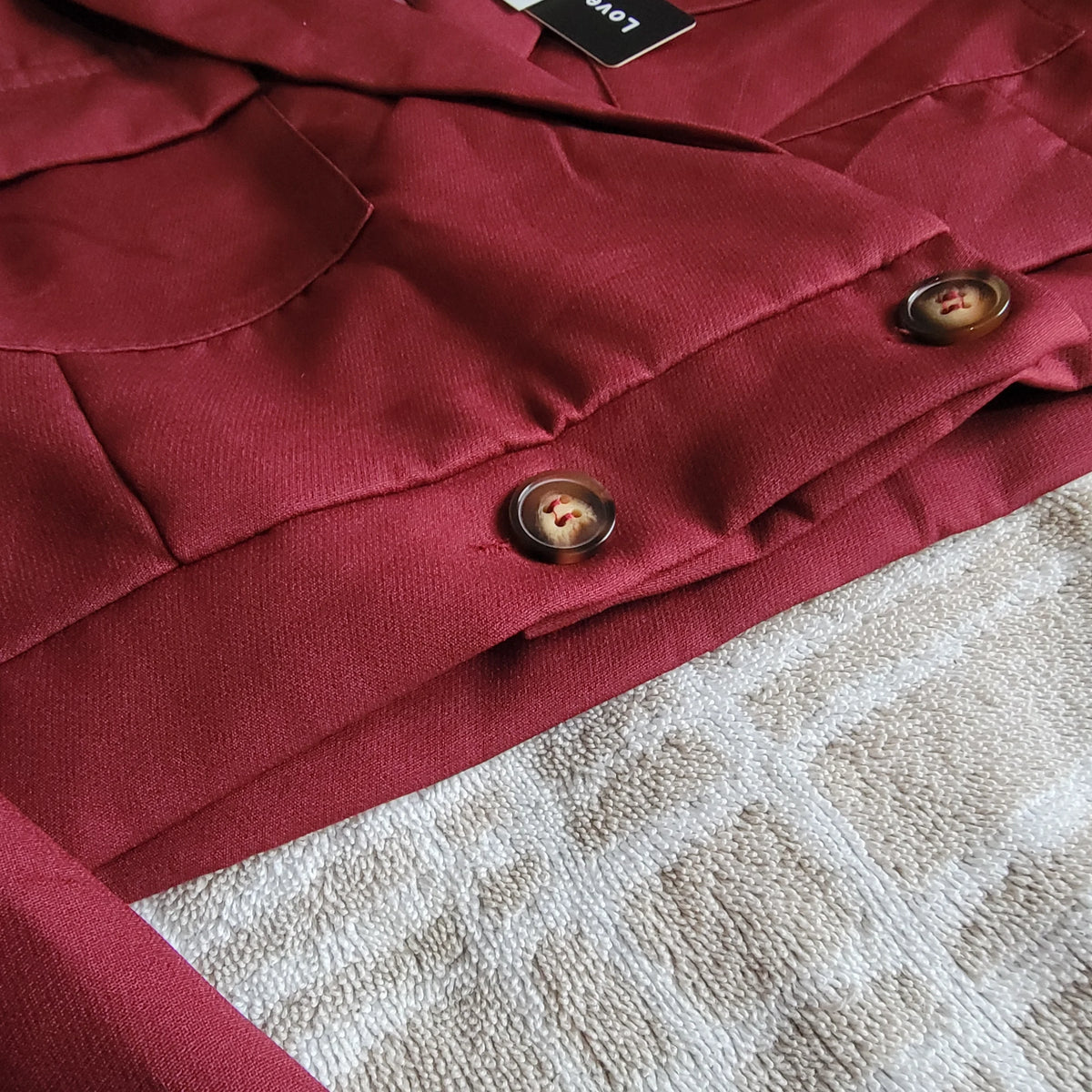 Blazer Corto para Mujer Color Vino