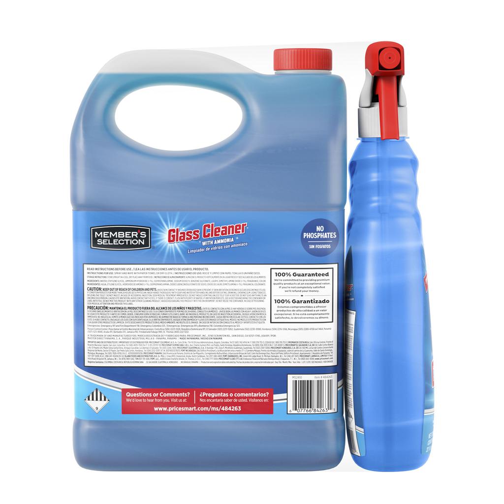 Member’s Selection Limpiador de Vidrios 3.78 L + 650 mL