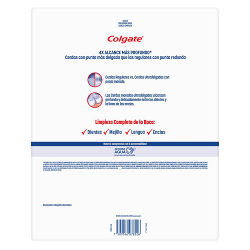 Colgate Total Whitening Cepillo de Dientes 8 Unidades