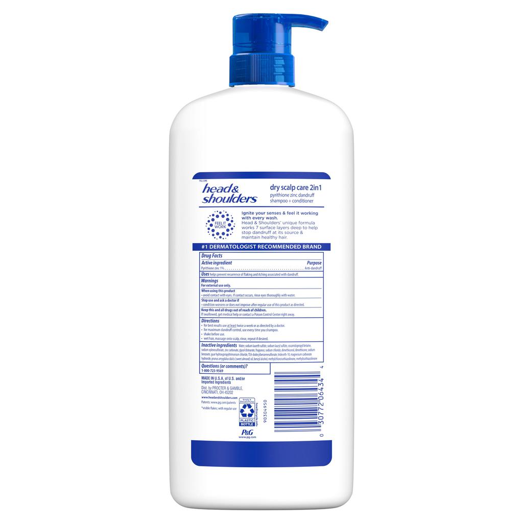 Head and Shoulders Anticaspa 2 en 1 Shampoo y Acondicionador 1.18 L / 40 oz