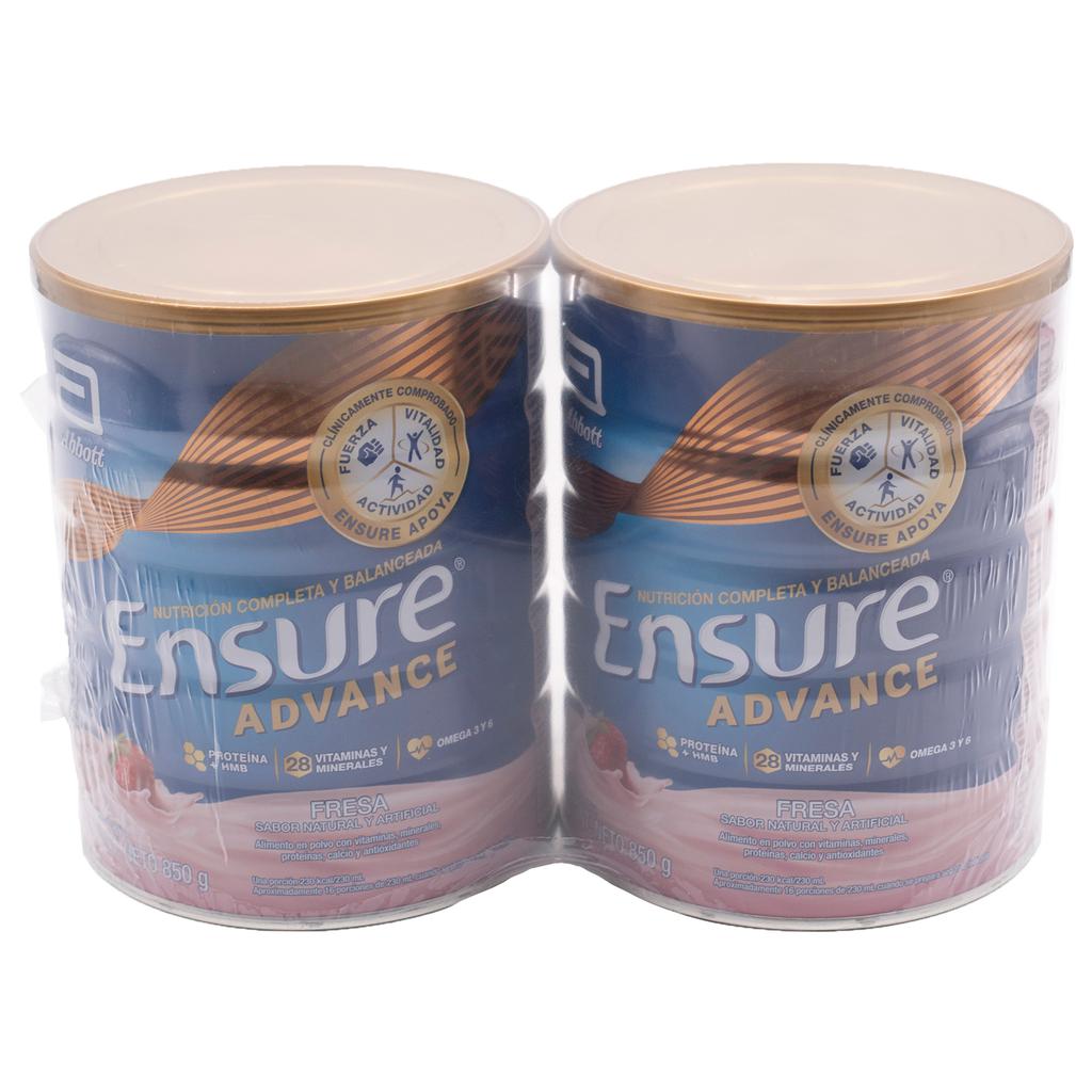 Ensure Advance Fresa Suplemento Nutricional 2 Unidades / 850g
