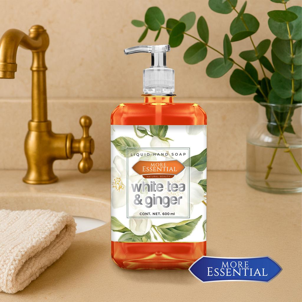 More Essential Jabón Líquido Antibacterial para Manos con Fragancias Surtidas 4 Unidades / 600 mL / 20.3 oz
