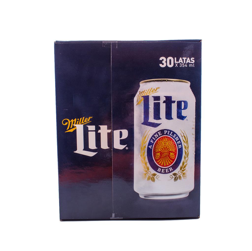Miller Lite Cerveza en Lata 30 Unidades / 354 mL / 12 oz