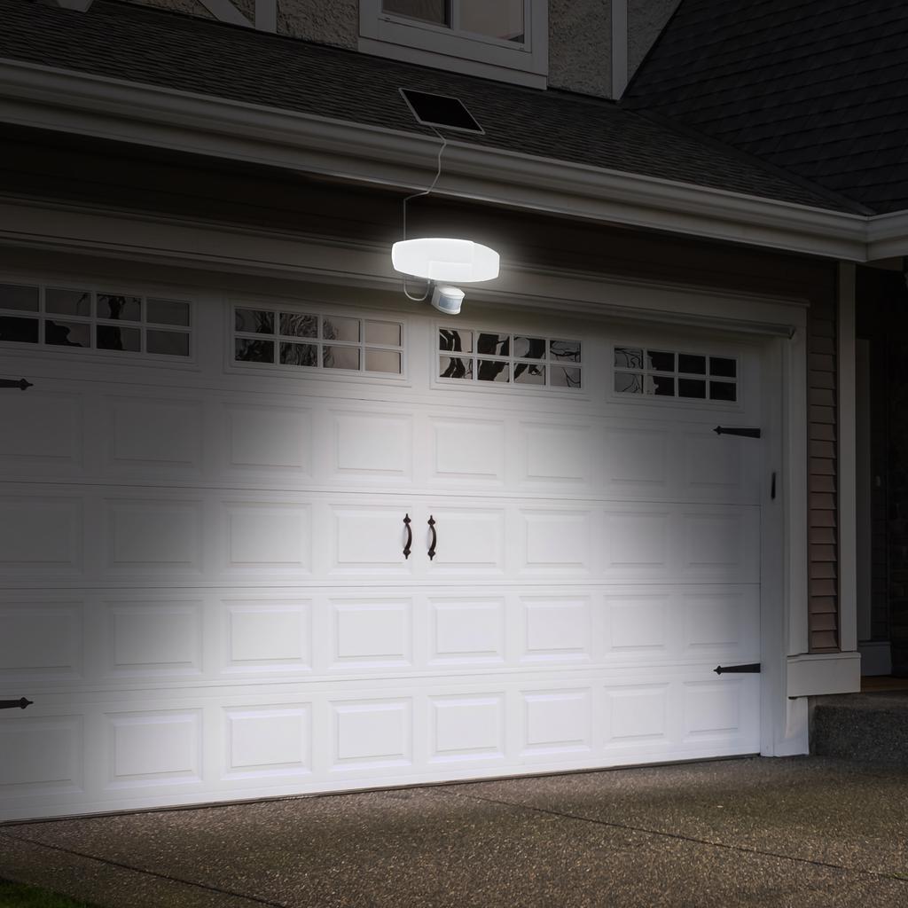 Sunforce Luz Solar LED con Sensor de Movimiento y 4 Cabezales
