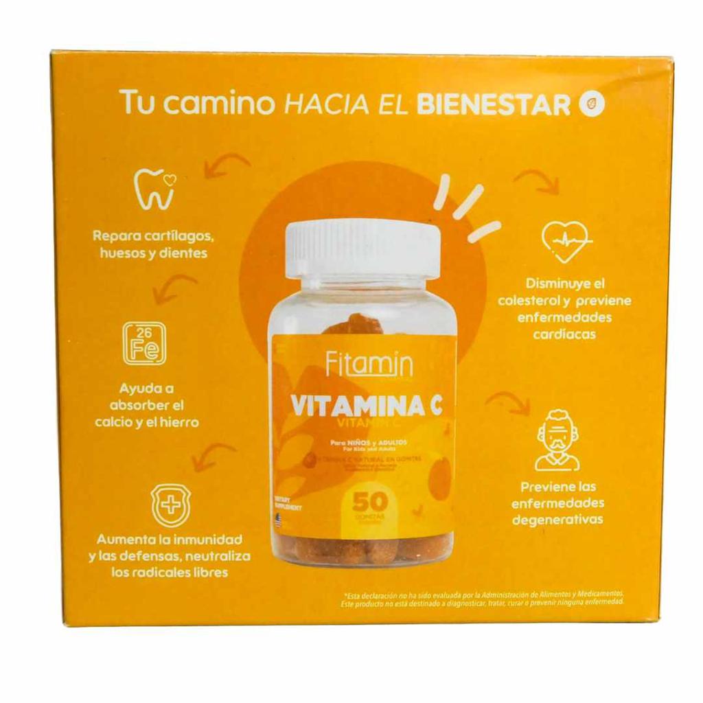 Fitamin Vitamina C en Gomitas Sabor Naranja 2 Unidades / 50 Gomitas