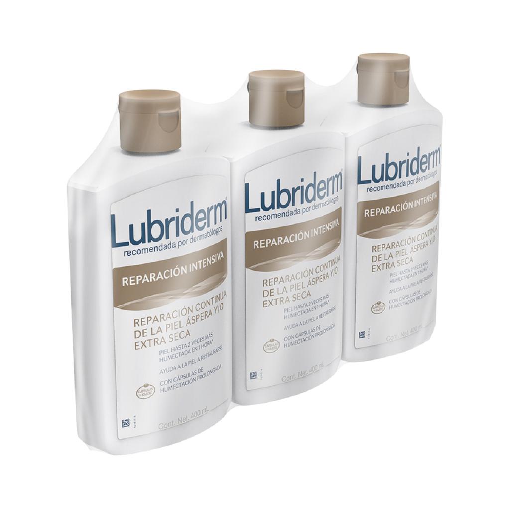 Lubridem Crema Humectante para Piel Seca 3 Unidades / 400 mL