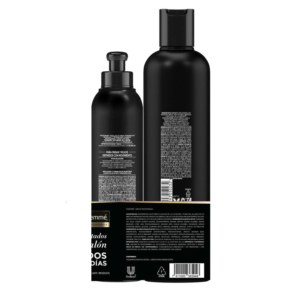 Tresemmé Shampoo Detox Capilar 500 mL + Crema para Peinar 200 mL
