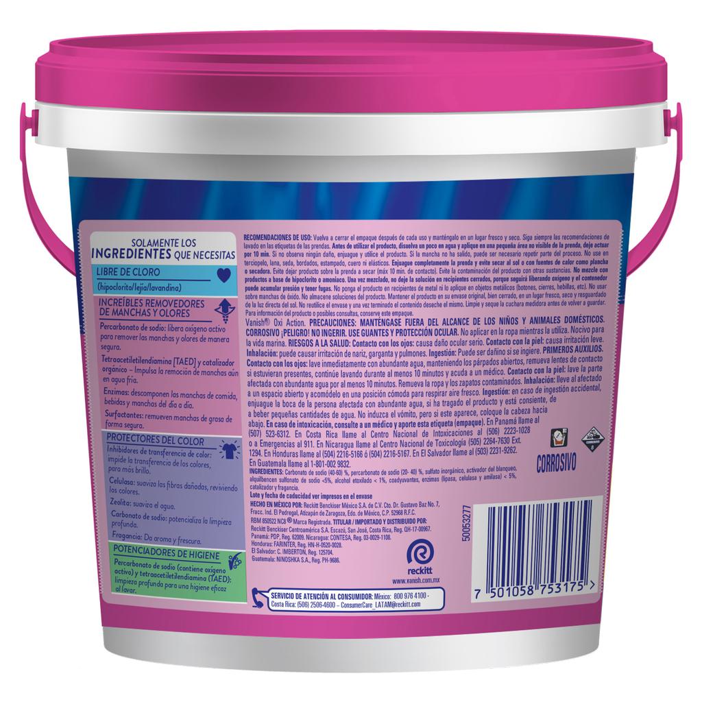 Vanish Rosa Removedor de Manchas en Polvo 2.8 kg
