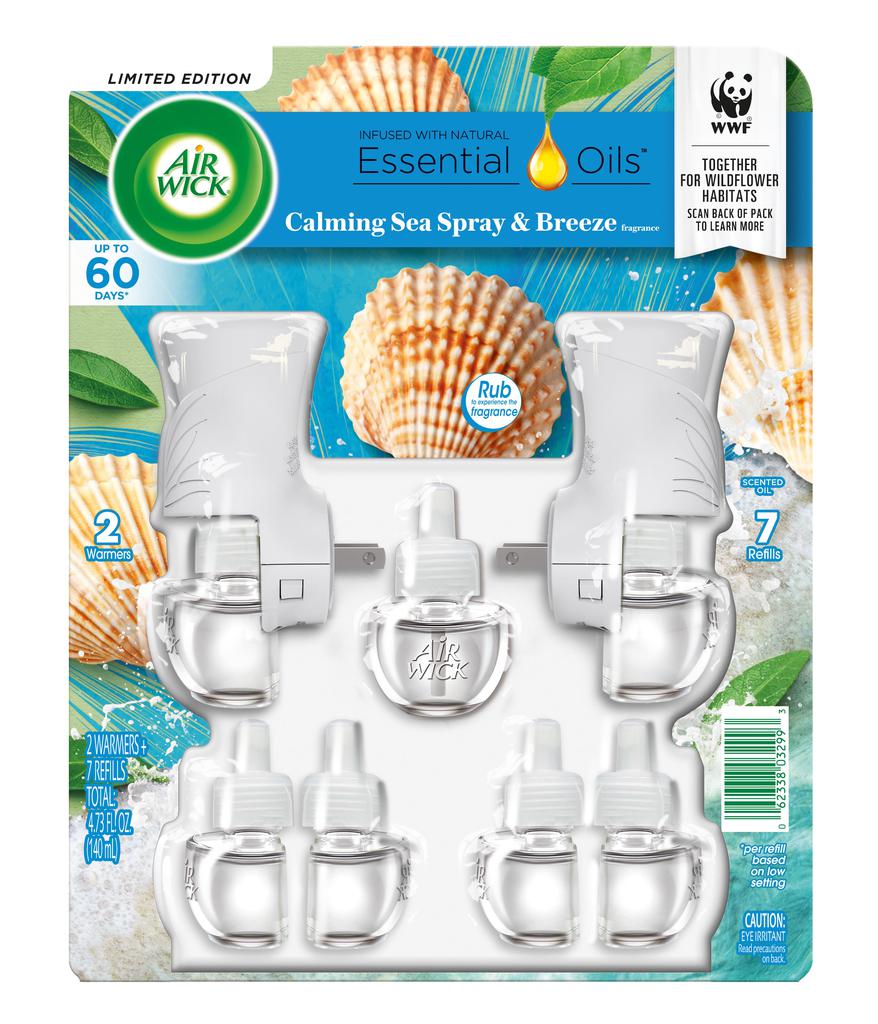 Air Wick Aceites Naturales Esenciales Aromas de Verano 2 Difusores + 7 Repuestos