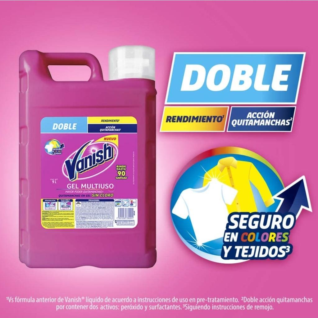 Vanish Removedor de Manchas Líquido Rosa 9 L