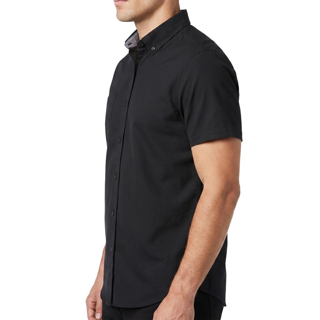 Perry Ellis Camisa Manga Corta de Botones para Hombre