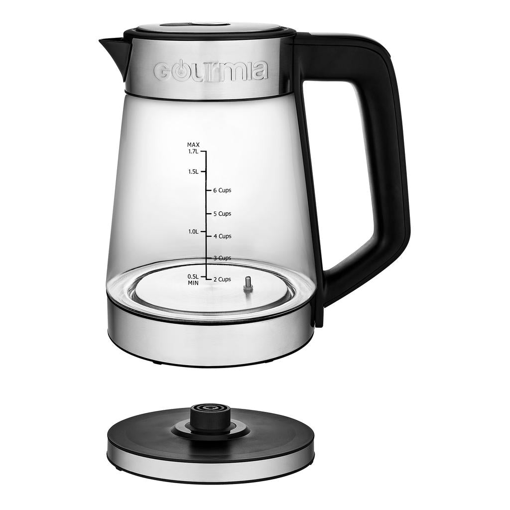 Gourmia Tetera Inalámbrica con Asa y Panel de Control Digital 1.7 L / 57.48 oz