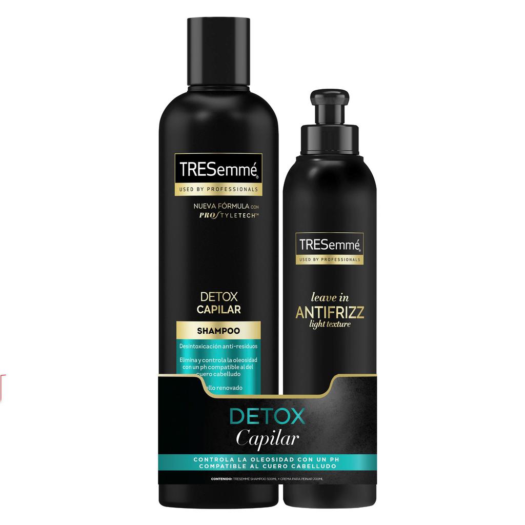 Tresemmé Shampoo Detox Capilar 500 mL + Crema para Peinar 200 mL