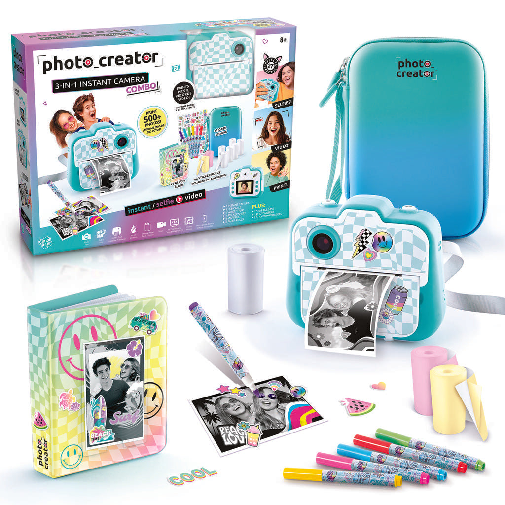 Photo Creator Kit de Cámara Instantánea de Fotos Digitales 3 en 1