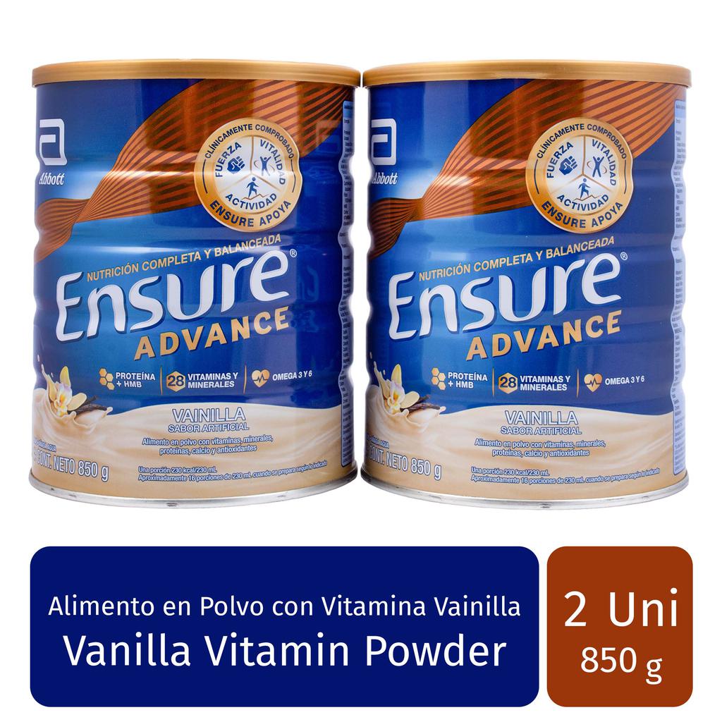 Ensure Advance Suplemento en Polvo 2 Unidades / 850 g