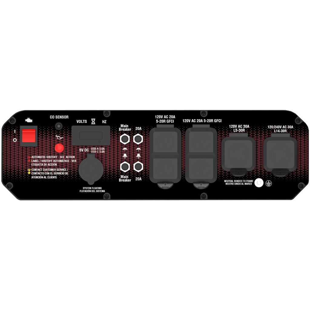 A-iPower Generador Doble Combustible con Pantalla Digital 8 200 W