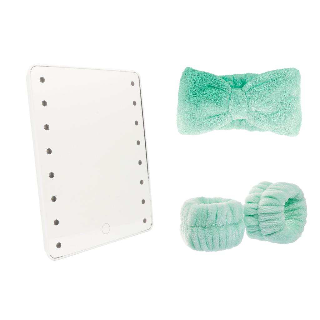 Danielle Creations Set con Espejo LED y Accesorios para Cabello 4 Piezas
