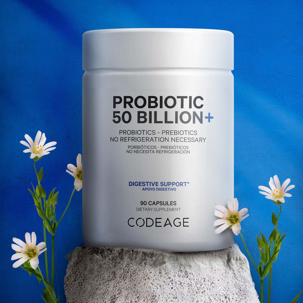 CodeAge SBO Probióticos + 50 Billones CFU 90 Cápsulas