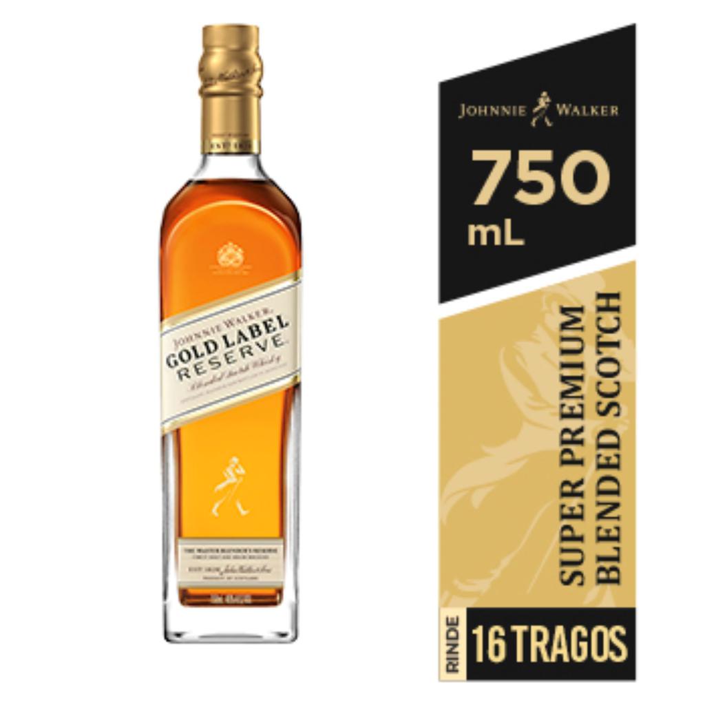 Johnnie Walker Whisky Escocés de Etiqueta Dorada Reserva 750 mL / 25.36 oz