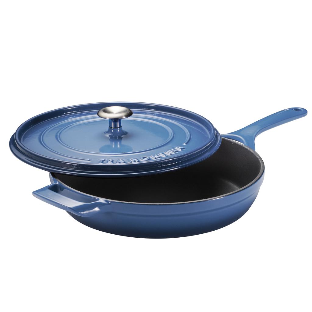 Tramontina Sartén de Hierro Fundido Esmaltado con Tapa 30.48 cm / 12"