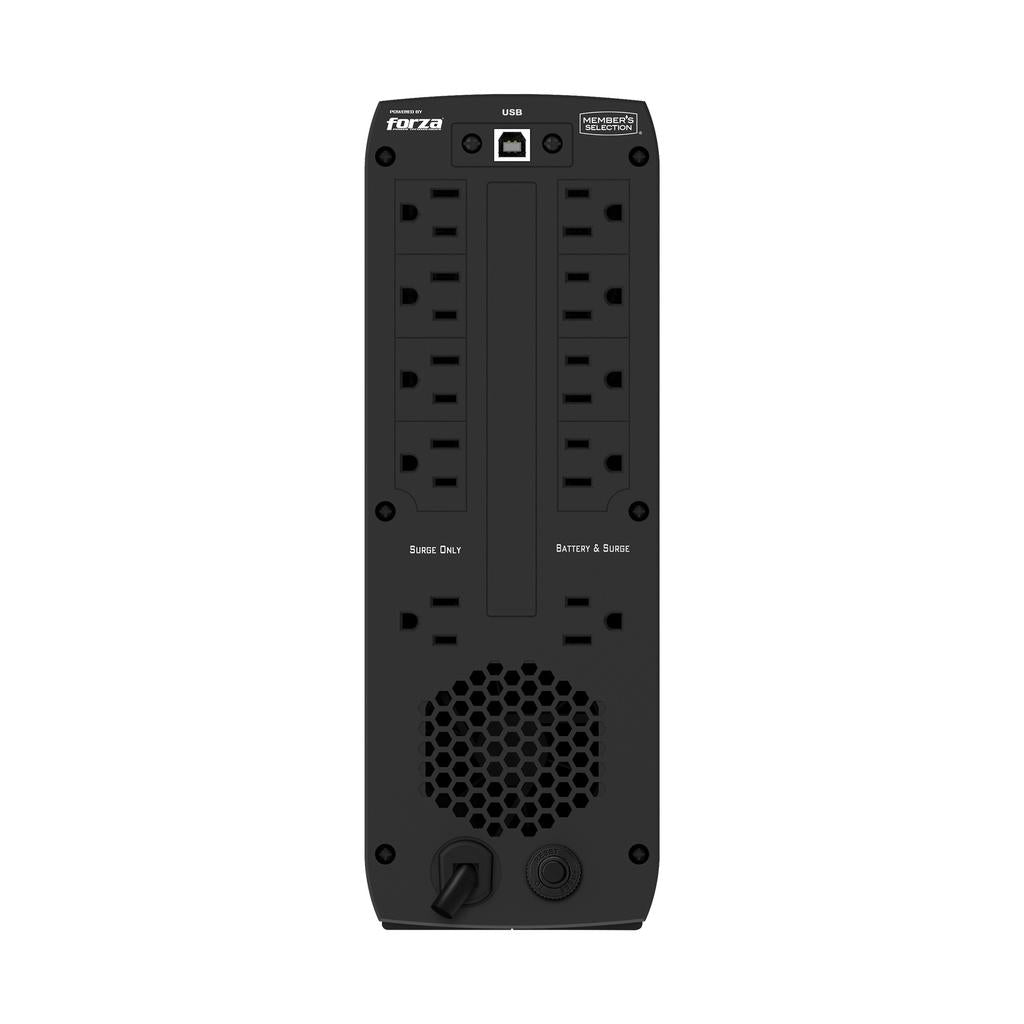 Member's Selection Respaldo de Batería UPS Inteligente con Protección contra Sobretensiones 1 500 VA / 900 W ST-1500MS