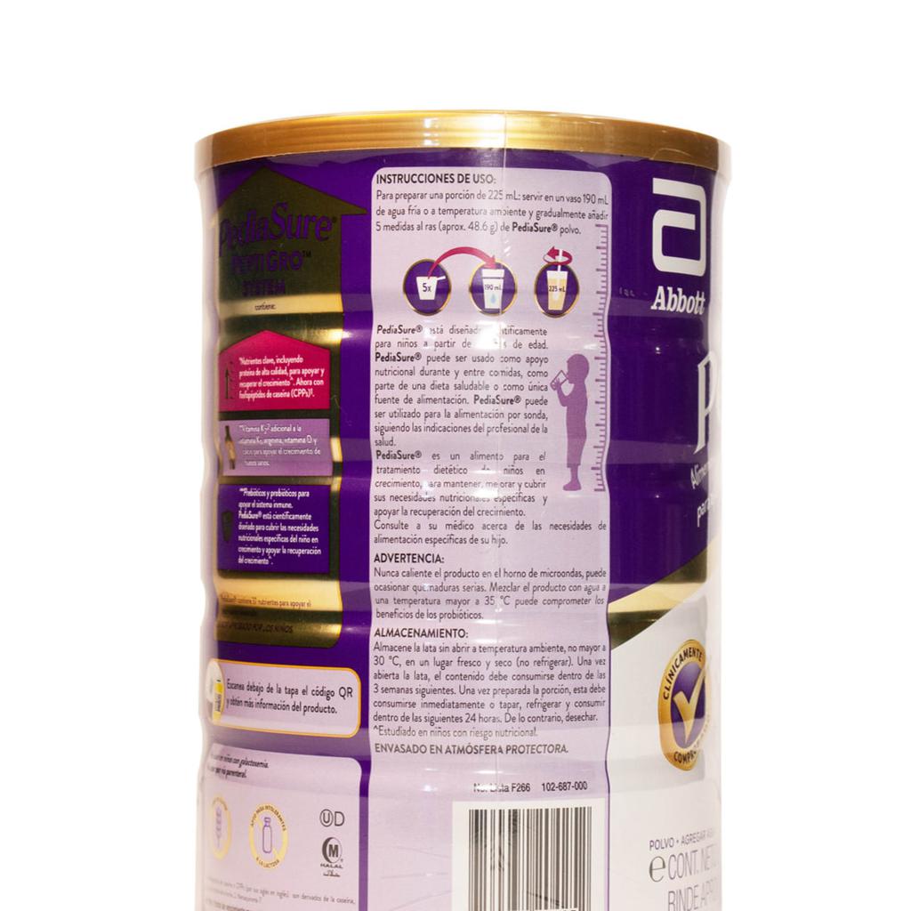 Pediasure Suplemento para el Crecimiento Infantil Sabor Vainilla 2 Unidades / 850 g