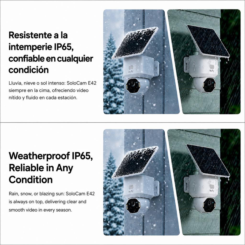 Eufy Cámara de Seguridad Exterior 4K SoloCam E42