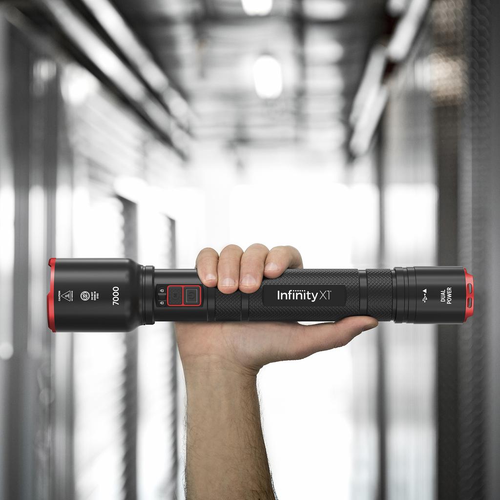 InfinityX1 Linterna de Doble Potencia con 3 Modos de Uso
