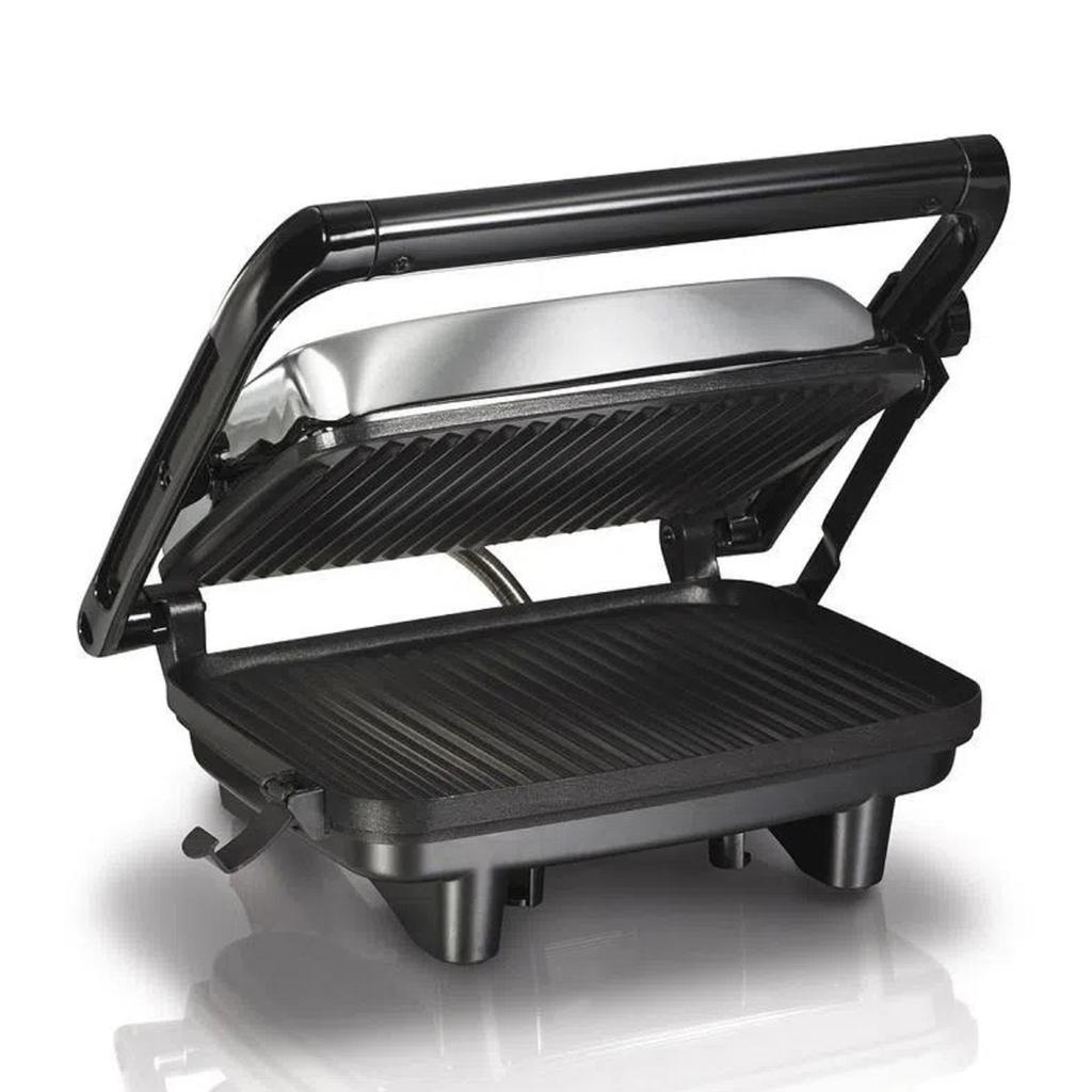 Hamilton Beach Sanduchera Gourmet con Rejilla Antiadherente 25.4 cm x 20.32 cm / 10" x 8"