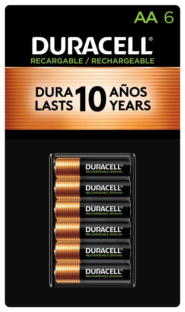 Duracell Baterías Recargables AA 6 Unidades