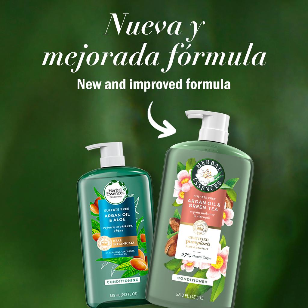 Herbal Essences Acondicionador de Aceite de Argán y Té Verde 1 L / 33.8 oz