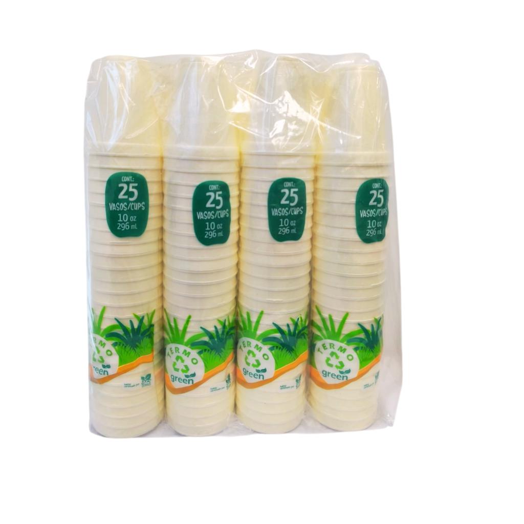 Termogreen Vasos Desechables de Espuma 200 Unidades / 295 mL / 10 oz