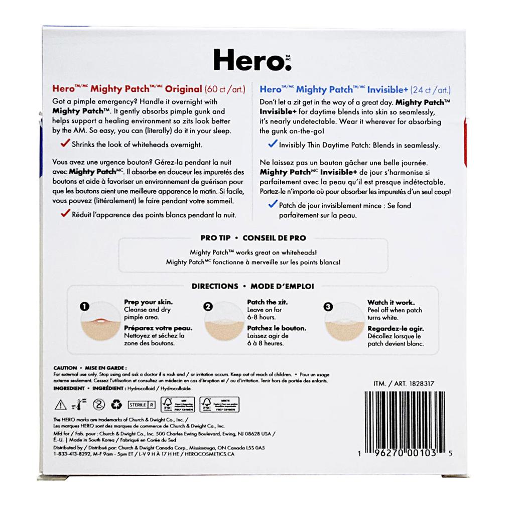 Hero Parches Hidrocoloides Faciales Antiacné Mighty Patch 84 Unidades