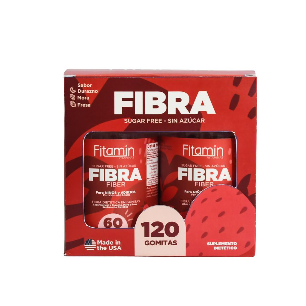 Fibramin Fibra Dietética Soluble en Gomitas Sin Azúcar 2 Unidades / 60 Gomitas