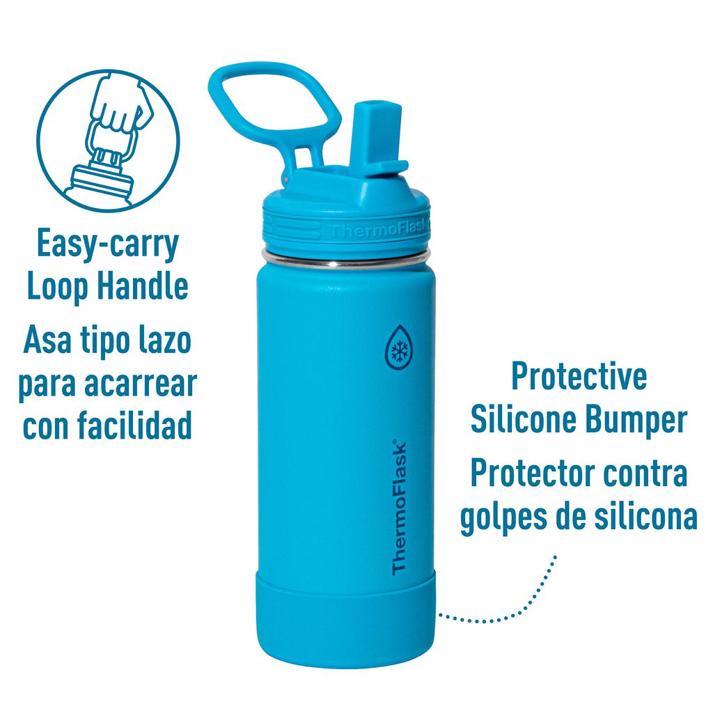 ThermoFlask Botella Térmica de Acero Inoxidable 2 Piezas / 473.18 mL / 16 oz