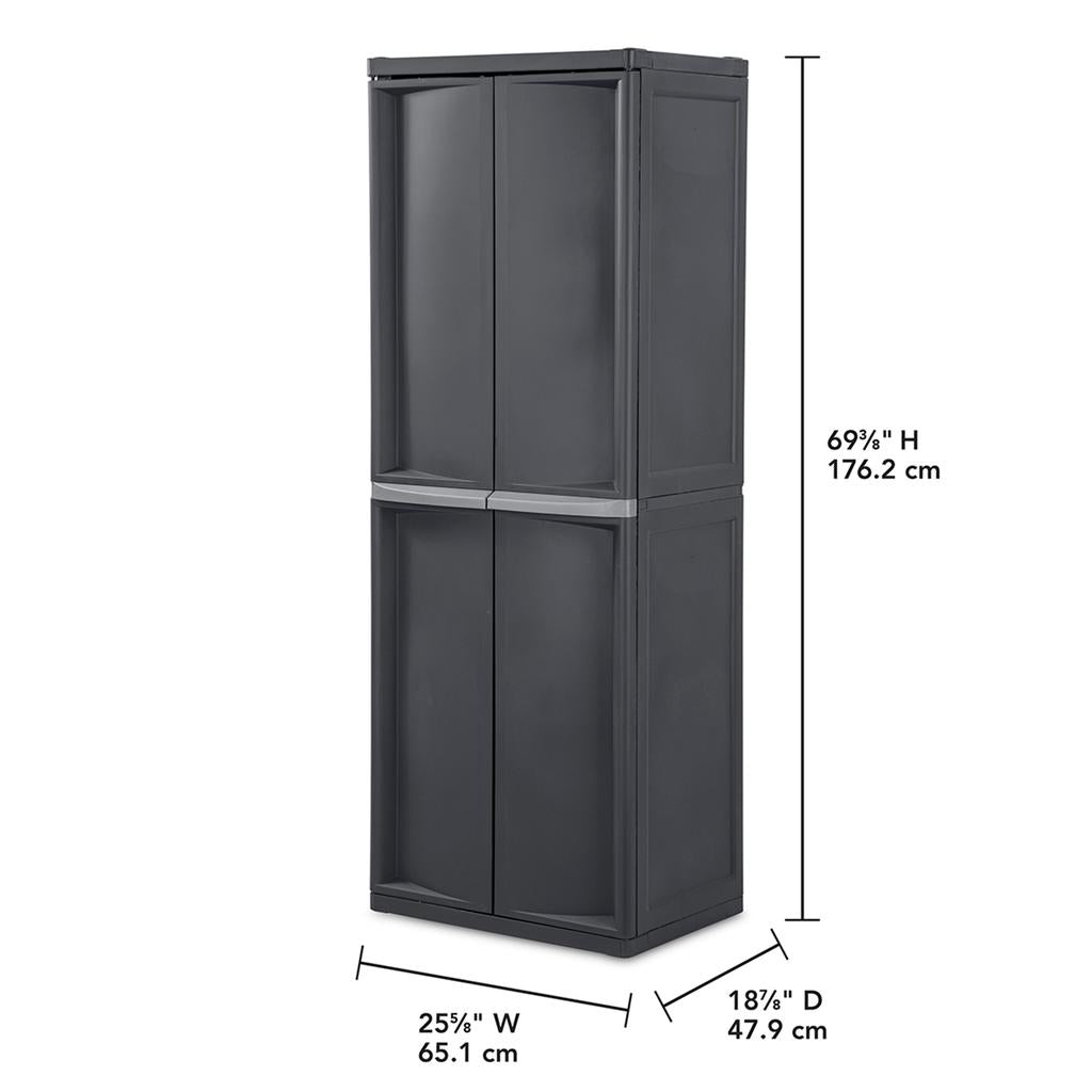 Sterilite Gabinete de Almacenamiento con 4 Niveles Ajustables