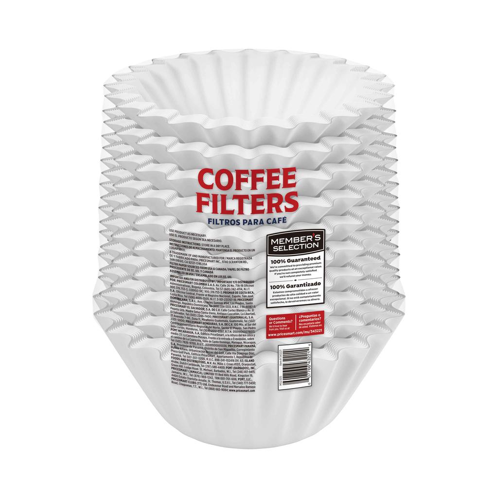 Filtro de Café 600 Unidades / 1.88 L - 2.82 L / 8-12 Tazas