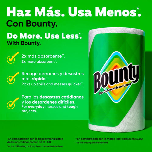 Bounty Toalla de Papel de Cocina 8 Unidades / 82 Hojas