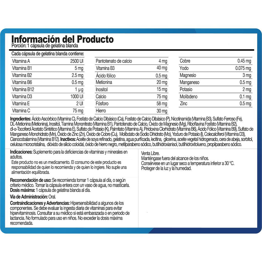 Teramin Multi Vitaminas y Minerales 60 Unidades