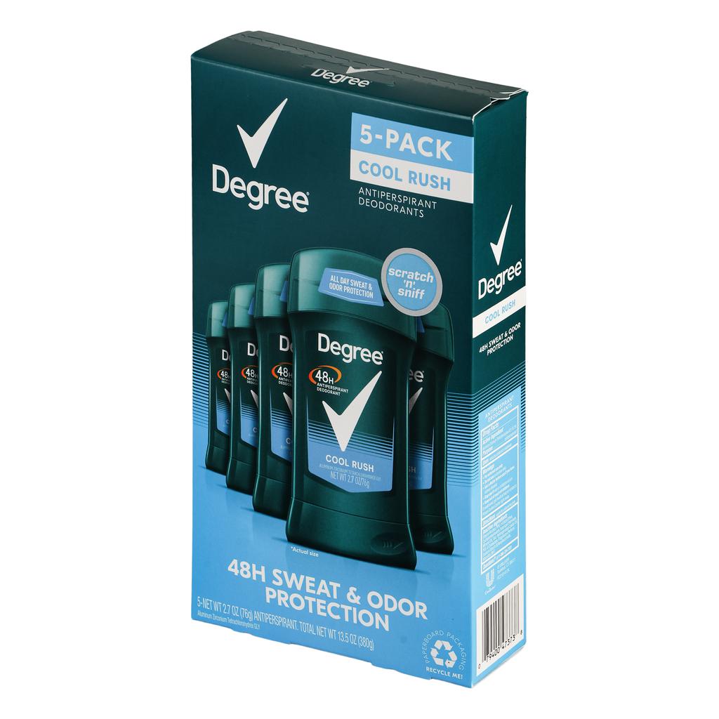 Degree Cool Rush Desodorante 5 Unidades / 76 g / 2.7 oz