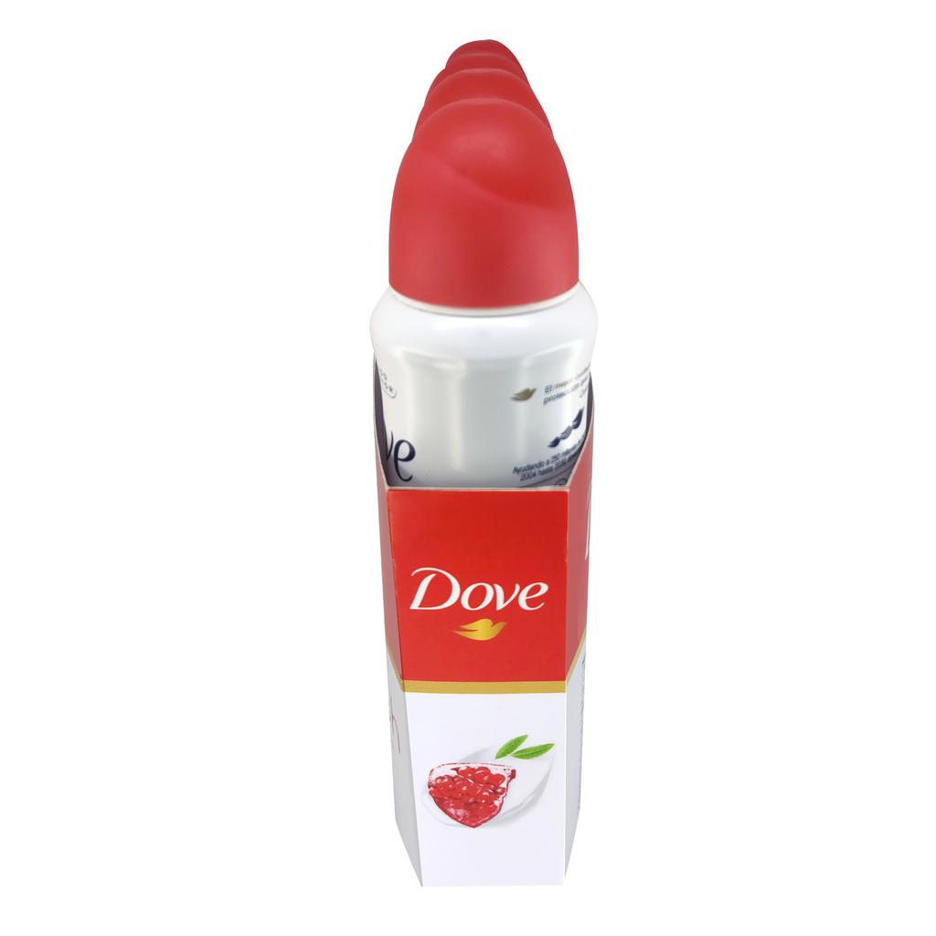 Dove Desodorante Dermo Aclarant Granada y Verbena 4 Unidades / 150 mL / 5.2 oz