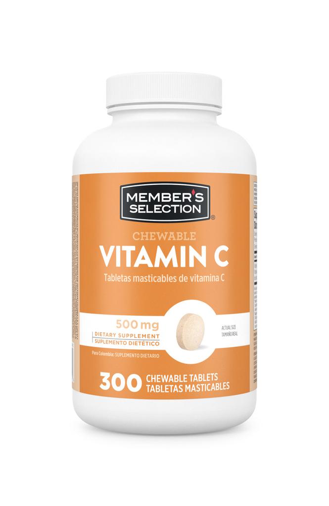 Member's Selection Tabletas Masticables de Vitamina C 300 Unidades