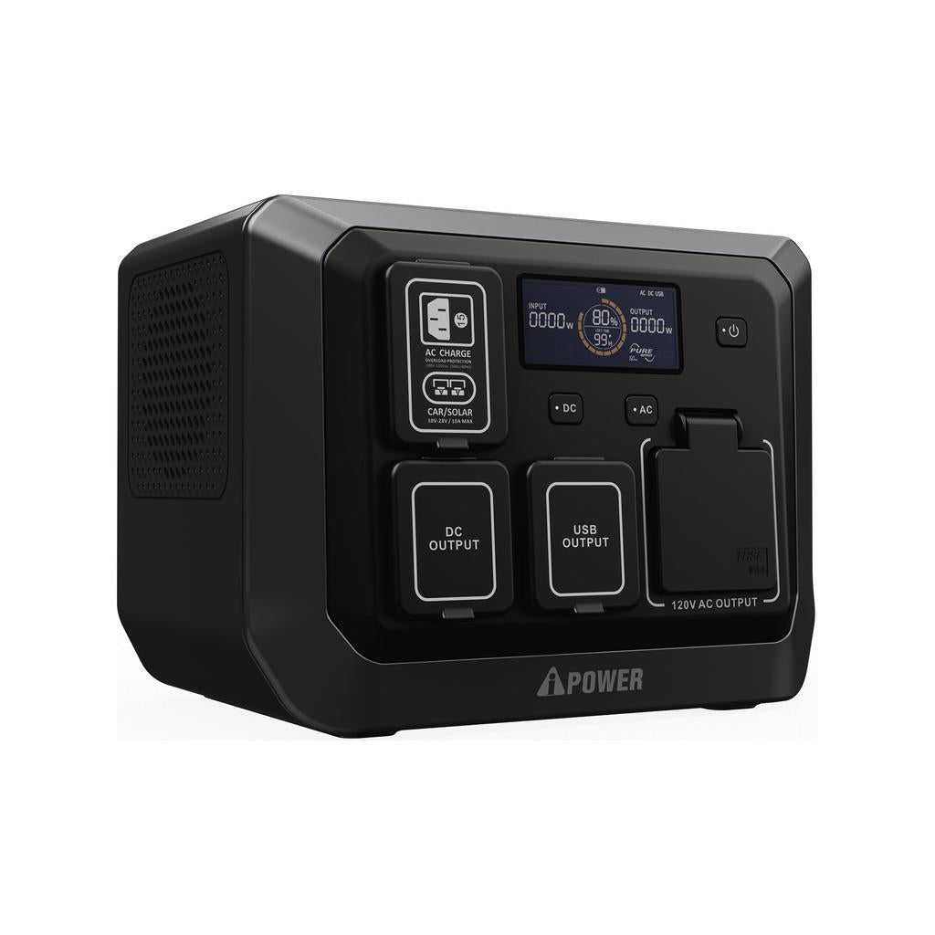 AiPower Estación de Energía Portatil Carga Rápida 1 200 W