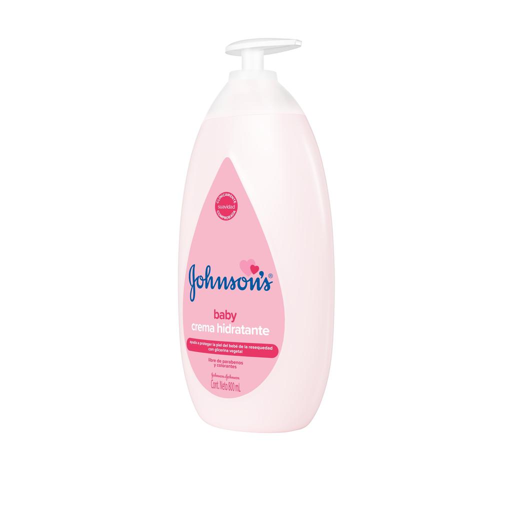 Johnson's Baby Crema Hidratante Libre de Parabenos 800 mL