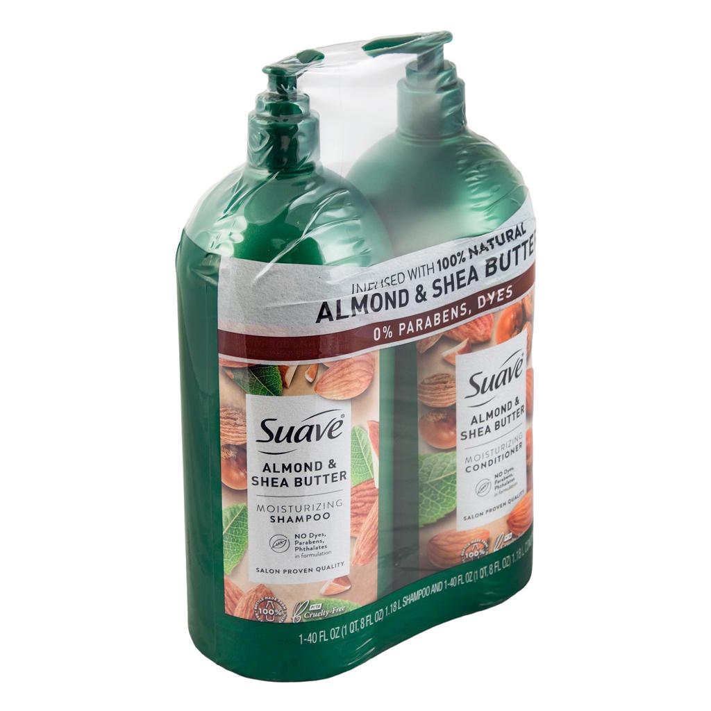 Suave Almendra y Karité Shampoo + Acondicionador 2 Unidades / 1.18 L